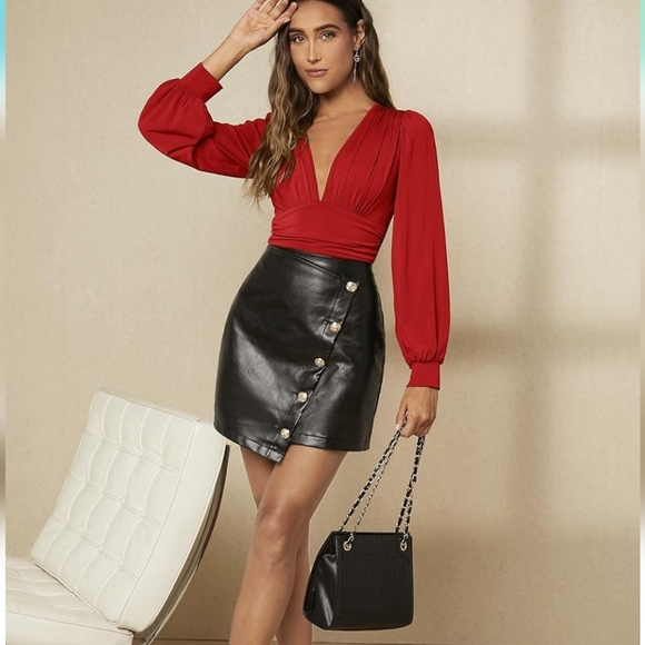 Nwt Womens Red Bodysuit Medium - Picture 4 of 12